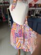 Włoska sukienka vintage High Fashion Firenze – bawełniana, kopertowy fason – lato – rozmiar M/L – wzorzysta, z guzikami po bokach – styl 60. (7)