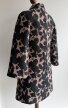 Płaszcz vintage 60s/70s żakardowy wełniany 3/4 rękaw, rozmiar XS (7)