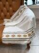 Ręcznie tkana serweta vintage 78 × 77 cm – folkowy wzór – obrus boho – rękodzieło (5)