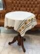 Ręcznie tkana serweta vintage 78 × 77 cm – folkowy wzór – obrus boho – rękodzieło (2)