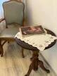 Ręcznie haftowana serweta vintage 35 × 51 cm – haft krzyżykowy róże – obrus shabby chic (5)