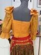 Luciano Soprani top gorsetowy len bawełna włoski vintage M L 90s (2)