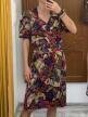 Vintage komplet bawełniany 2 części L XL spódnica i bluzka floral 90s