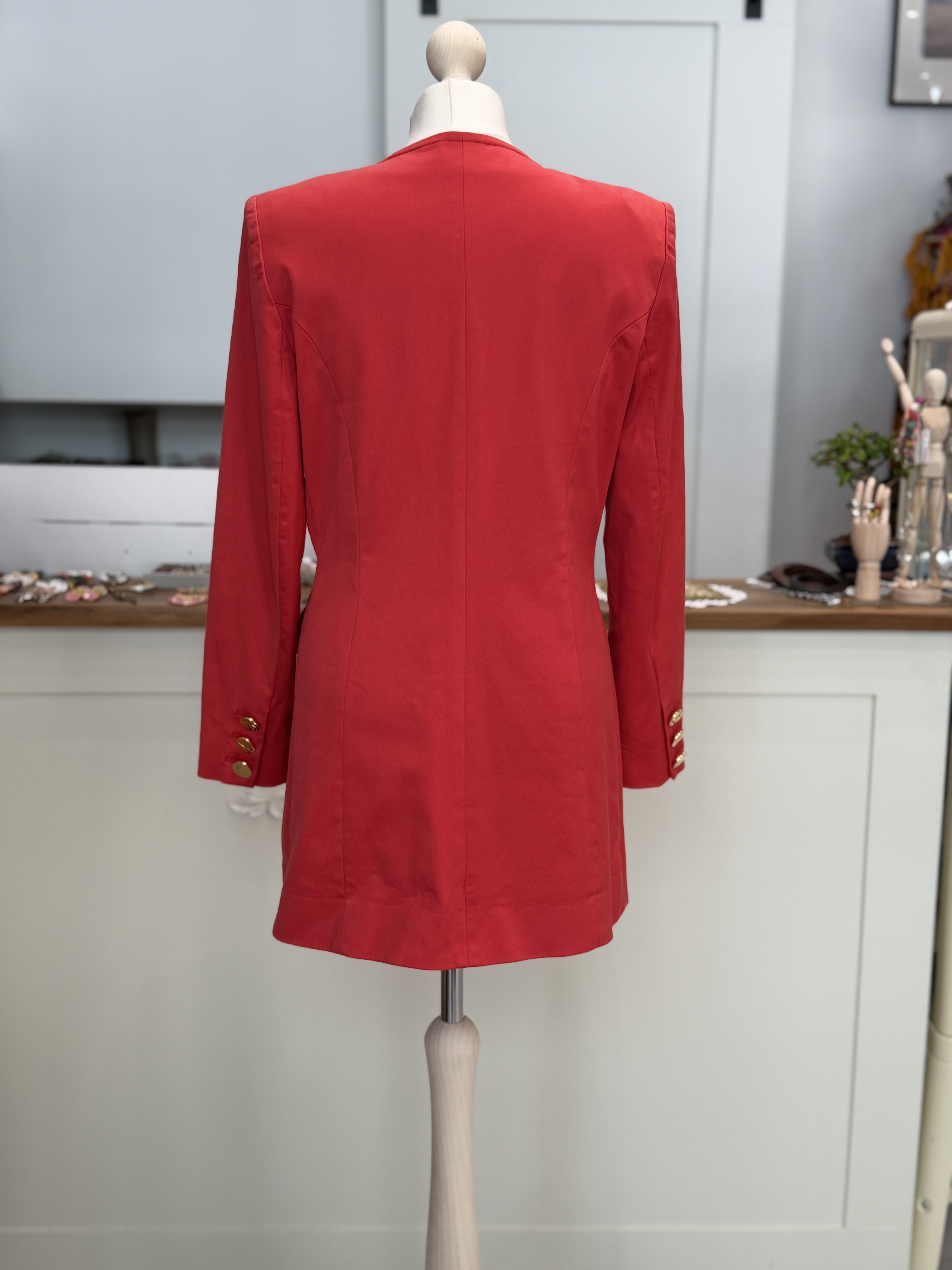 Yves Saint Laurent Uniform not for sale Made in France rzadki żakiet vintage M L (5)