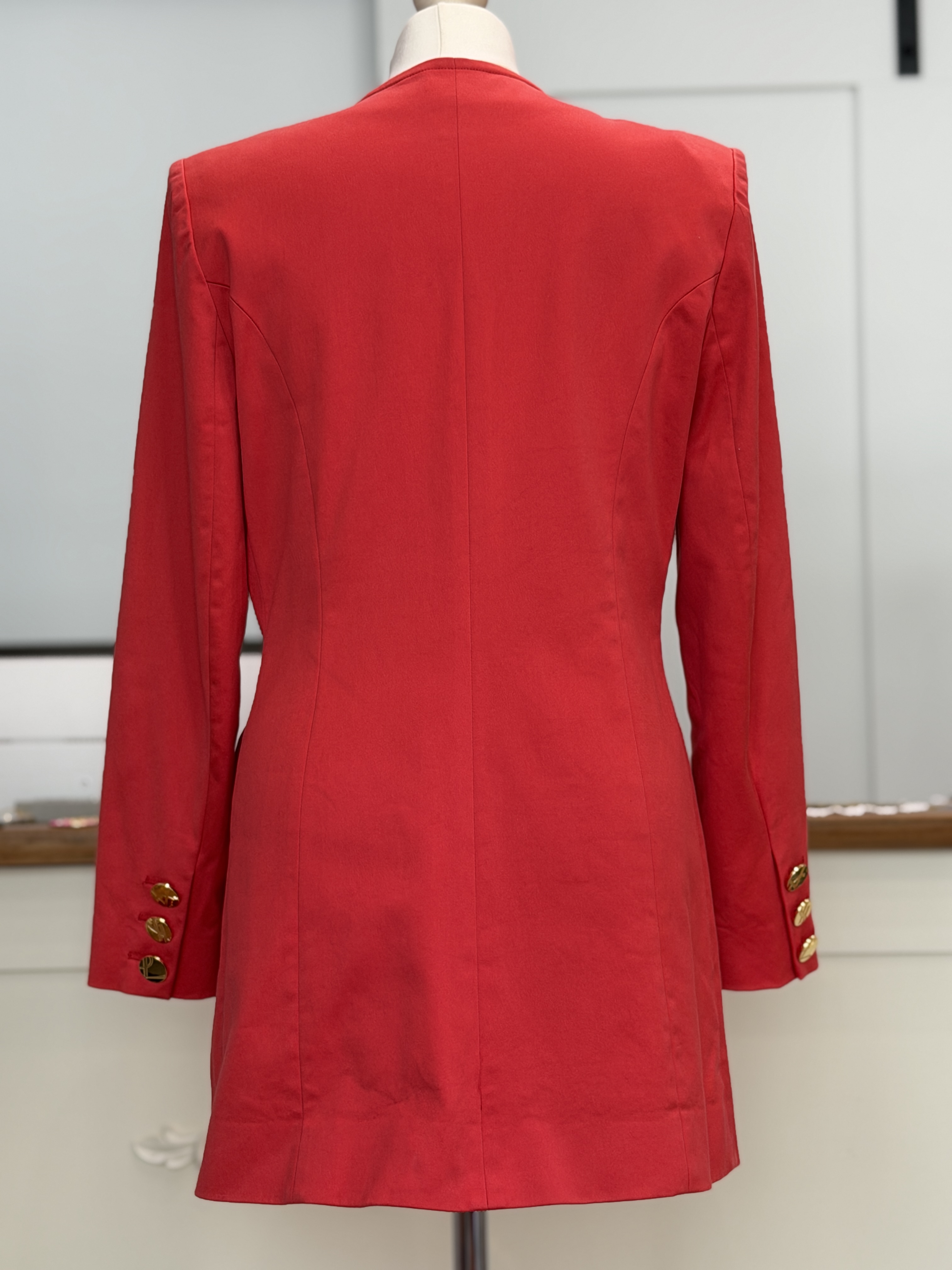 Yves Saint Laurent Uniform not for sale Made in France rzadki żakiet vintage M L (7)