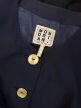 Mondrian Made in Italy żakiet vintage granatowy złote guziki 42 (5)