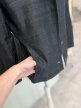 Made in Italy 100% jedwab naturalny czarny żakiet koszulowy silk dupioni M/L (3)