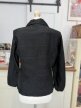 Made in Italy 100% jedwab naturalny czarny żakiet koszulowy silk dupioni M/L (4)