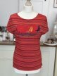 Włoska bluzka vintage marynistyczna żaglówka bawełna modal M/L