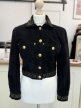 Versace Jeans Couture kurtka welurowa vintage Made in Italy ćwieki Greek Key xs S