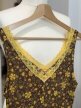 Vintage lata 70 kwiatowa halka sukienka cottagecore koronka XS/S (3)