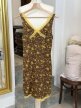 Vintage lata 70 kwiatowa halka sukienka cottagecore koronka XS/S (5)