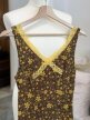 Vintage lata 70 kwiatowa halka sukienka cottagecore koronka XS/S (7)