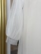 Vintage sheer sukienka halka transparentna srebrny kołnierzyk retro M (10)