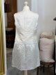 Mimosa Creazioni sukienka vintage Made in Italy lurex żakard M L (3)