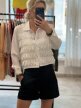 ATU by Dani koronkowa bluzka vintage biała złote guziki S M L (1)