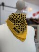 Moschino Foulards Vintage jedwabna apaszka w grochy 100% Silk Made in Italy 90s (2)