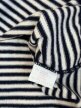 Włoski sweter w paski Made in Italy bawełna marynarski granat biały L XL vintage (4)