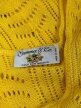 Gemma & Co Made in Italy kardigan 100% wiskoza żółty ażurowy XS vintage (4)