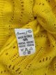 Gemma & Co Made in Italy kardigan 100% wiskoza żółty ażurowy XS vintage (5)