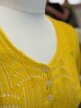 Gemma & Co Made in Italy kardigan 100% wiskoza żółty ażurowy XS vintage (2)
