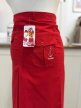 Spódnica vintage Y2K czerwona bawełniana NOWA z metką cargo midi XS/S Made in Italy (4)