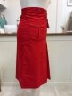 Spódnica vintage Y2K czerwona bawełniana NOWA z metką cargo midi XS/S Made in Italy (5)