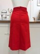 Spódnica vintage Y2K czerwona bawełniana NOWA z metką cargo midi XS/S Made in Italy (6)