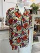 Jedwabna bluzka vintage 100% silk Made in Italy XXL maki