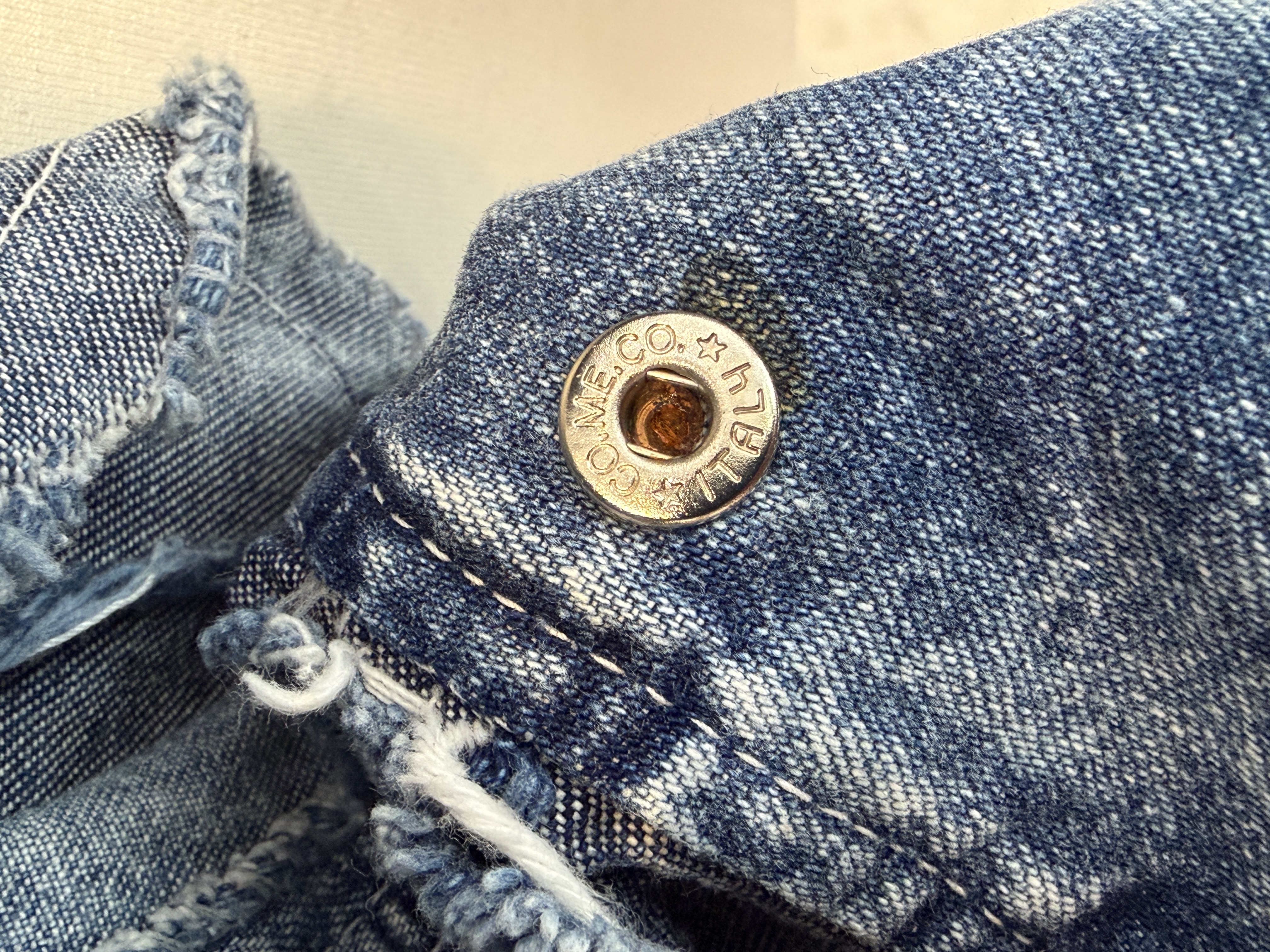 Włoska kurtka jeansowa vintage Ambrosio Made in Italy oversize acid wash M-XXL (4)