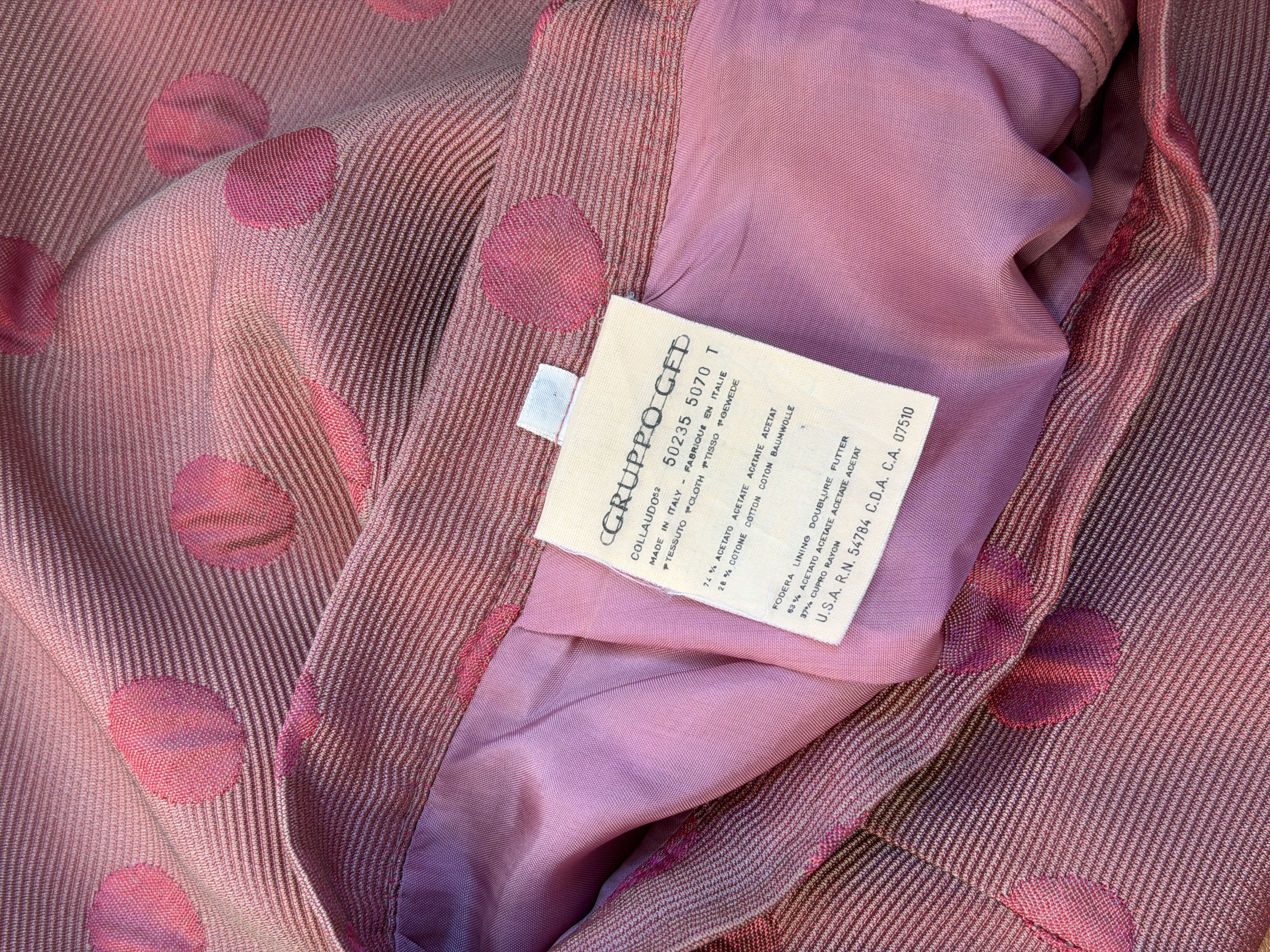 Włoski komplet vintage Cori Made in Italy Gruppo GFT żakiet i spódnica L lata 90 (7)