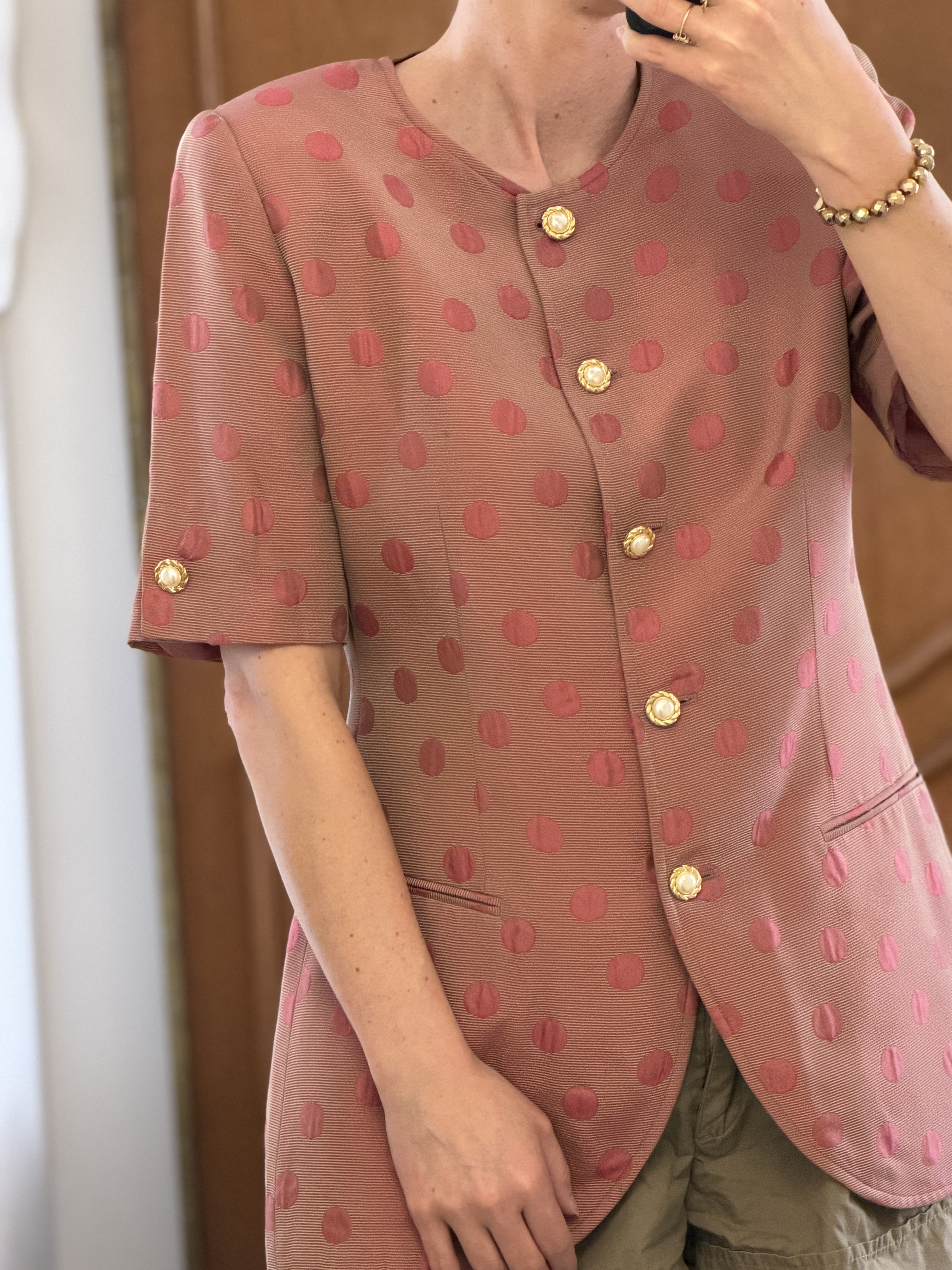Włoski komplet vintage Cori Made in Italy Gruppo GFT żakiet i spódnica L lata 90 (13)