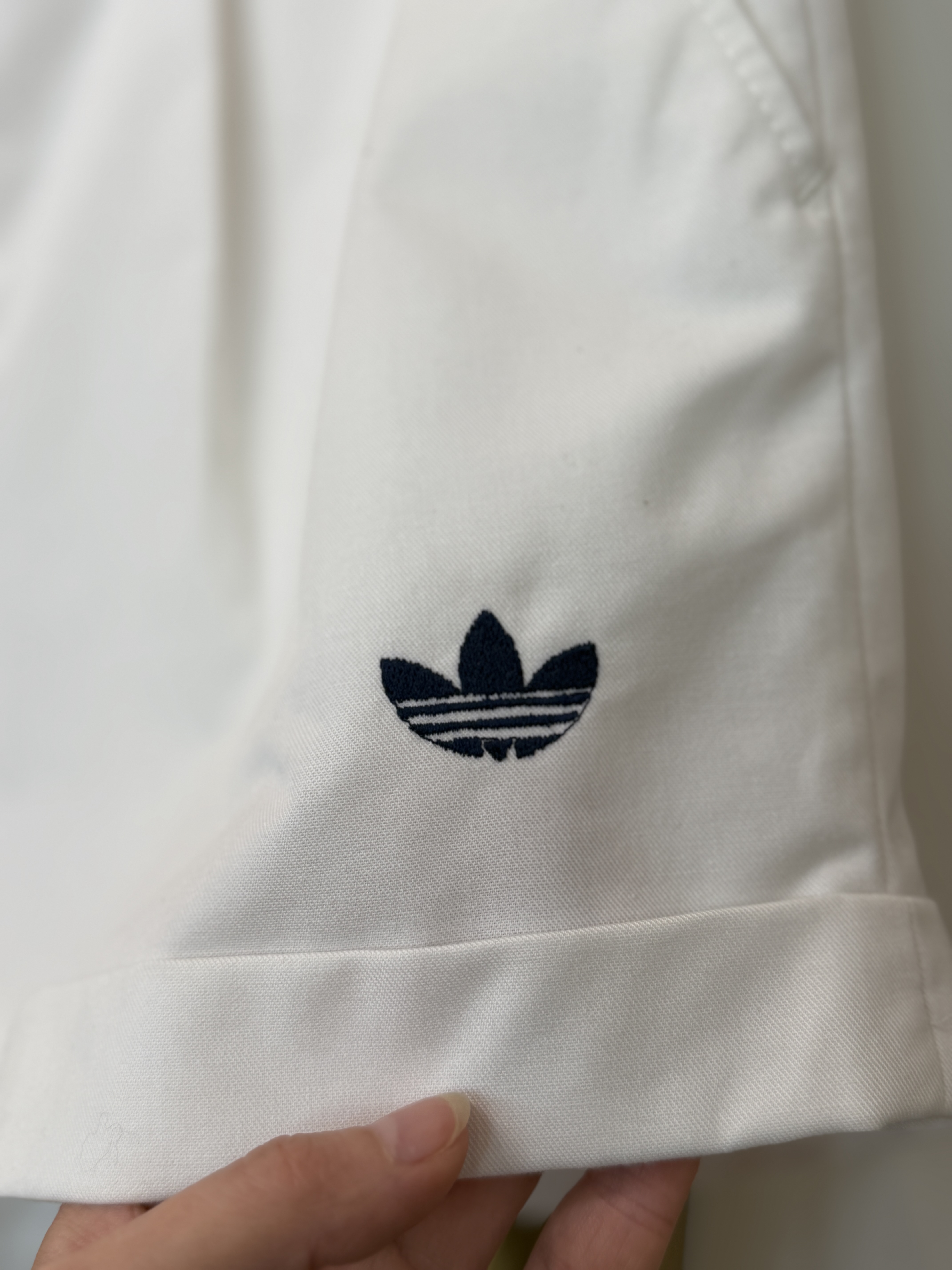 Vintage Adidas Trefoil białe szorty tenisowe lata 80. OPTI old money tenniscore M/L (4)