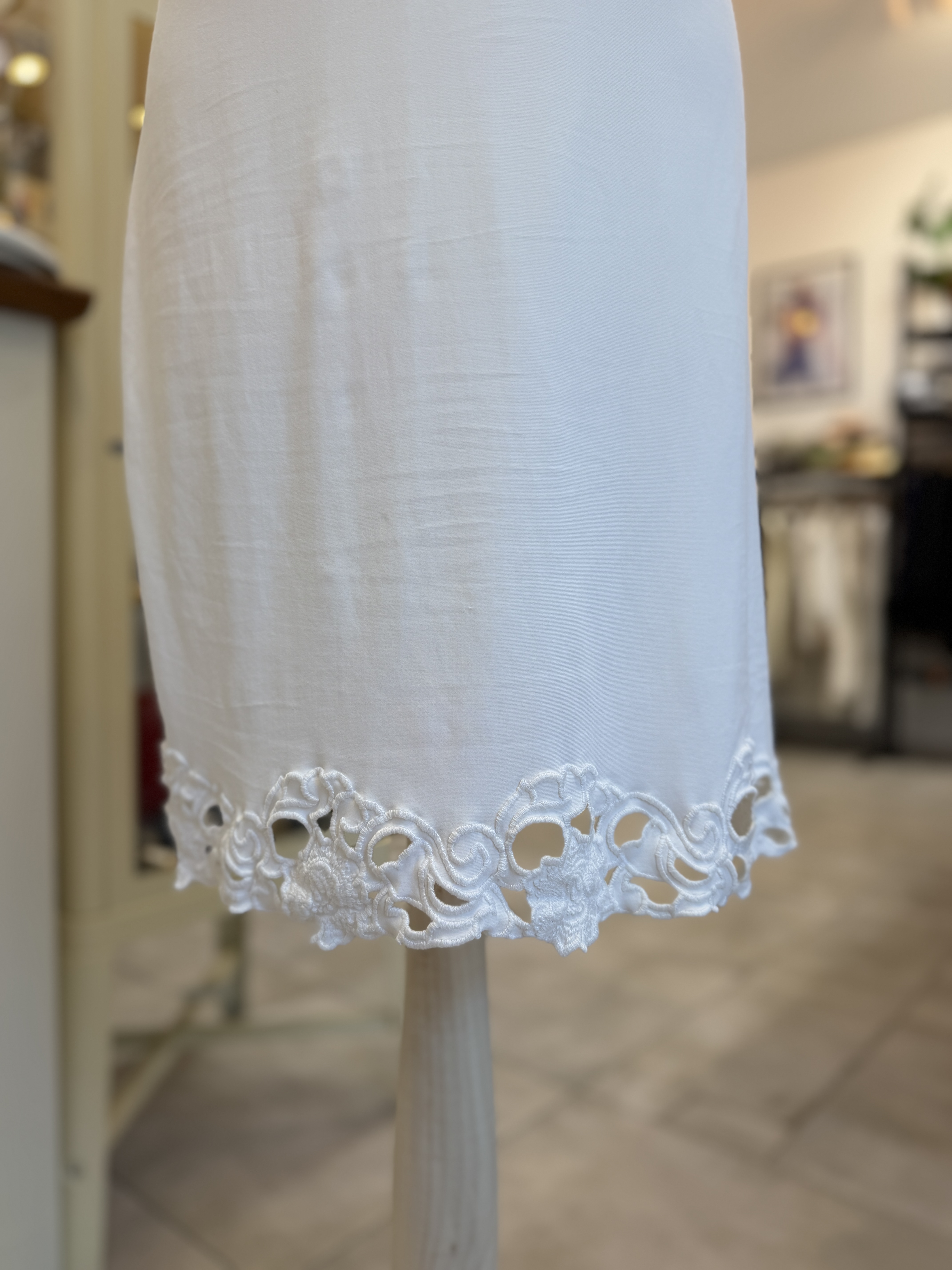 Blumarine biała sukienka Made in Italy haft kryształki M IT 44 (4)