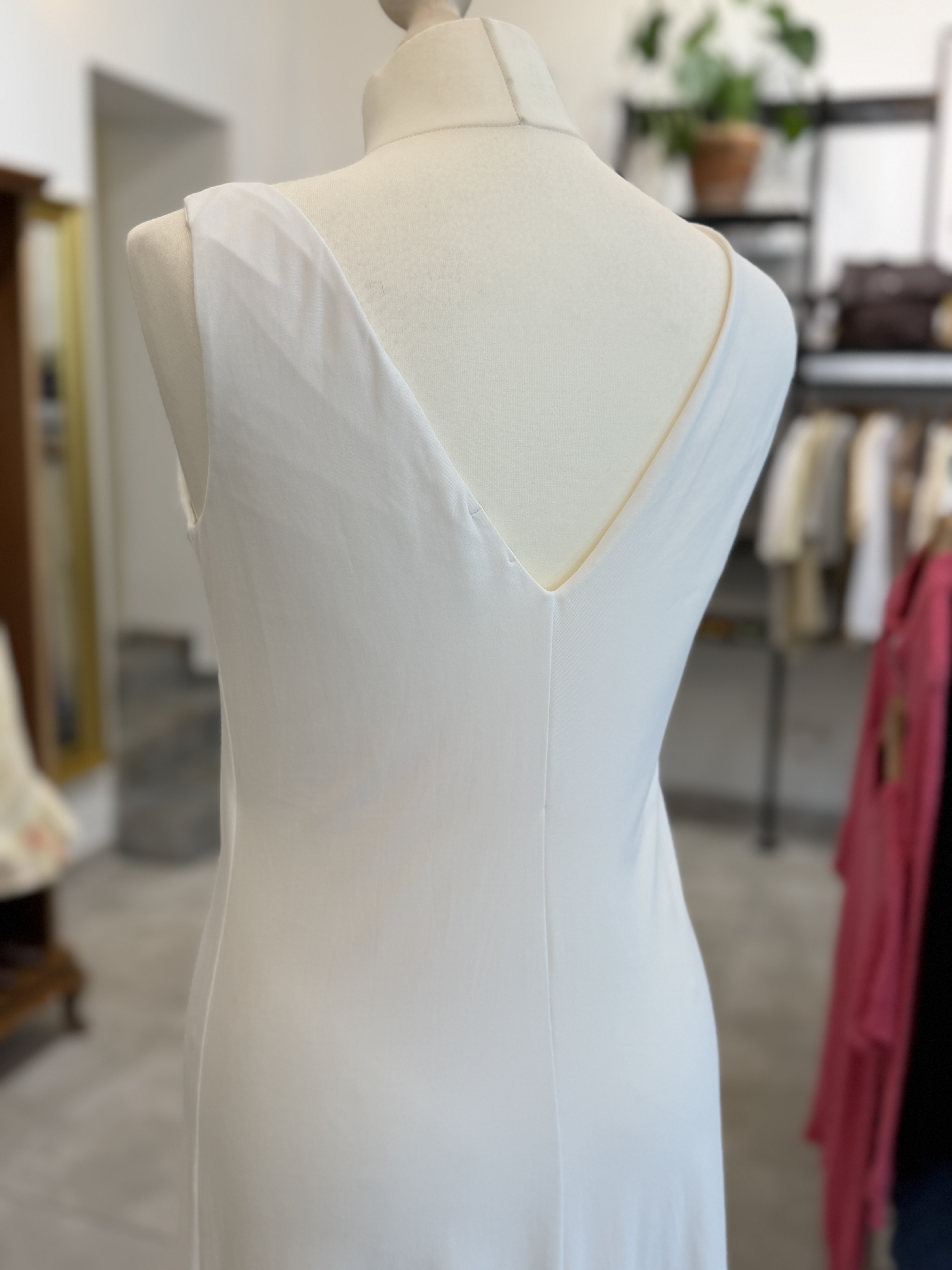 Blumarine biała sukienka Made in Italy haft kryształki M IT 44 (11)