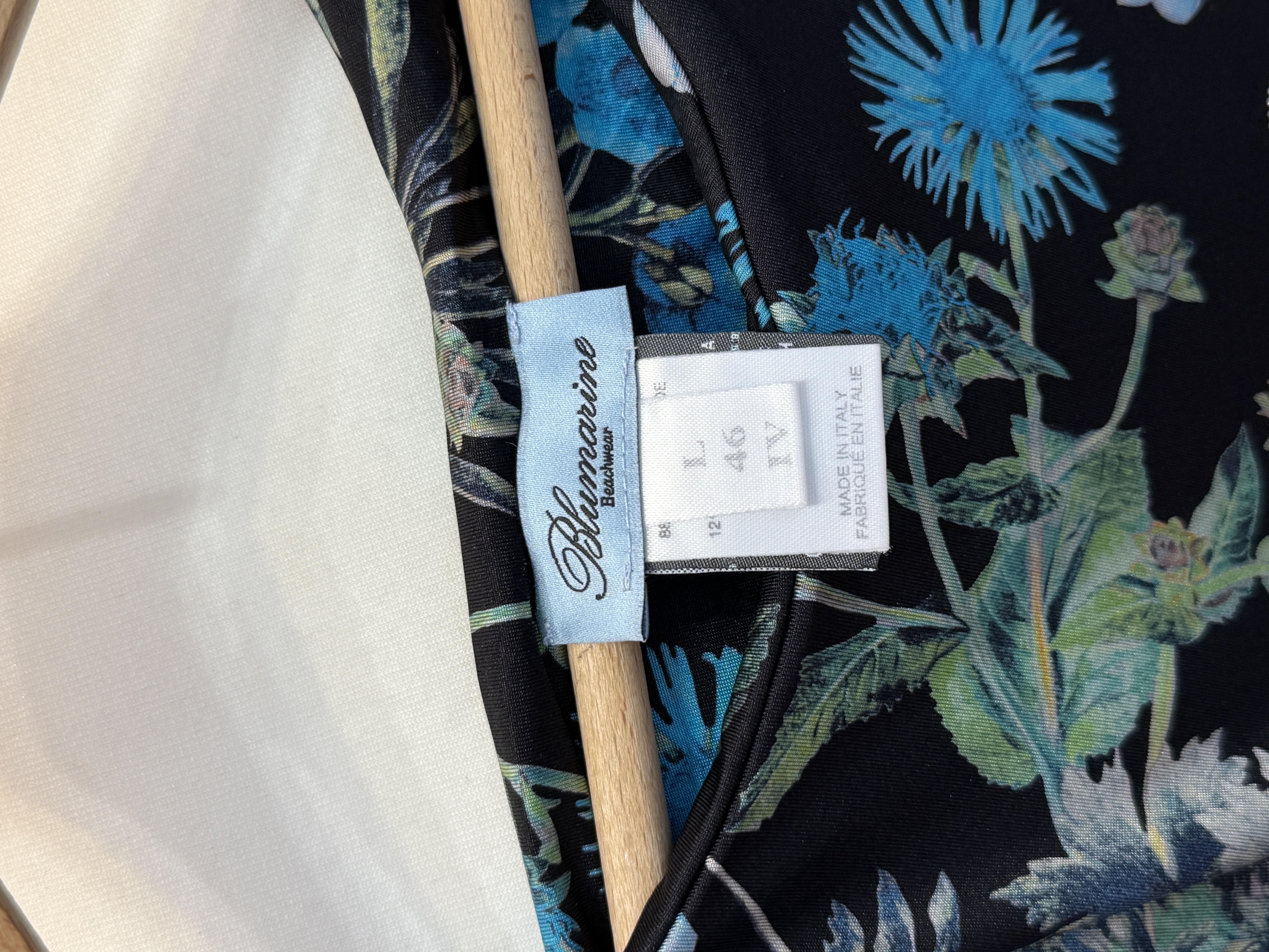Blumarine Beachwear sukienka Made in Italy kwiatowy print kryształki L 46 (7)