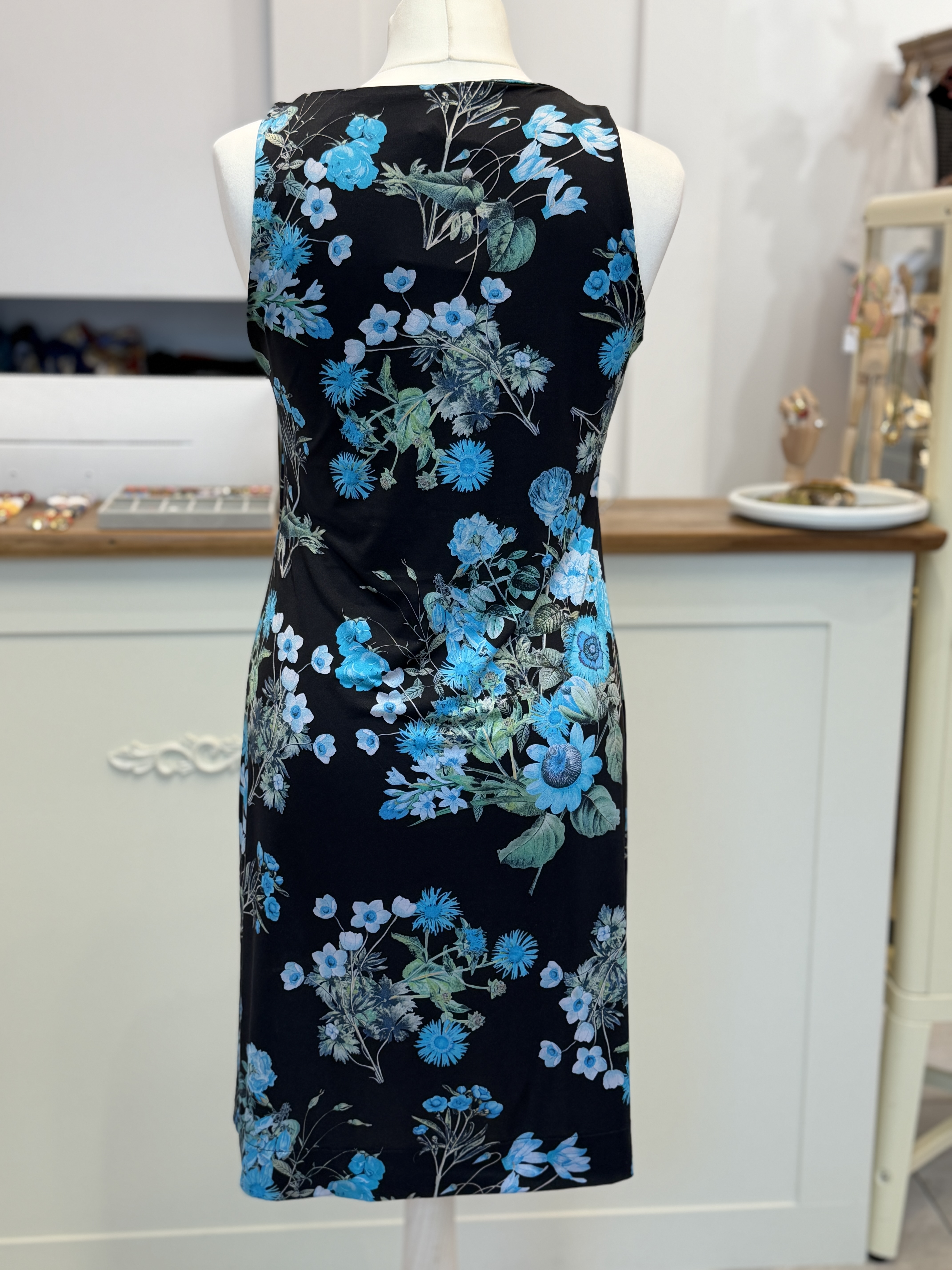 Blumarine Beachwear sukienka Made in Italy kwiatowy print kryształki L 46 (3)