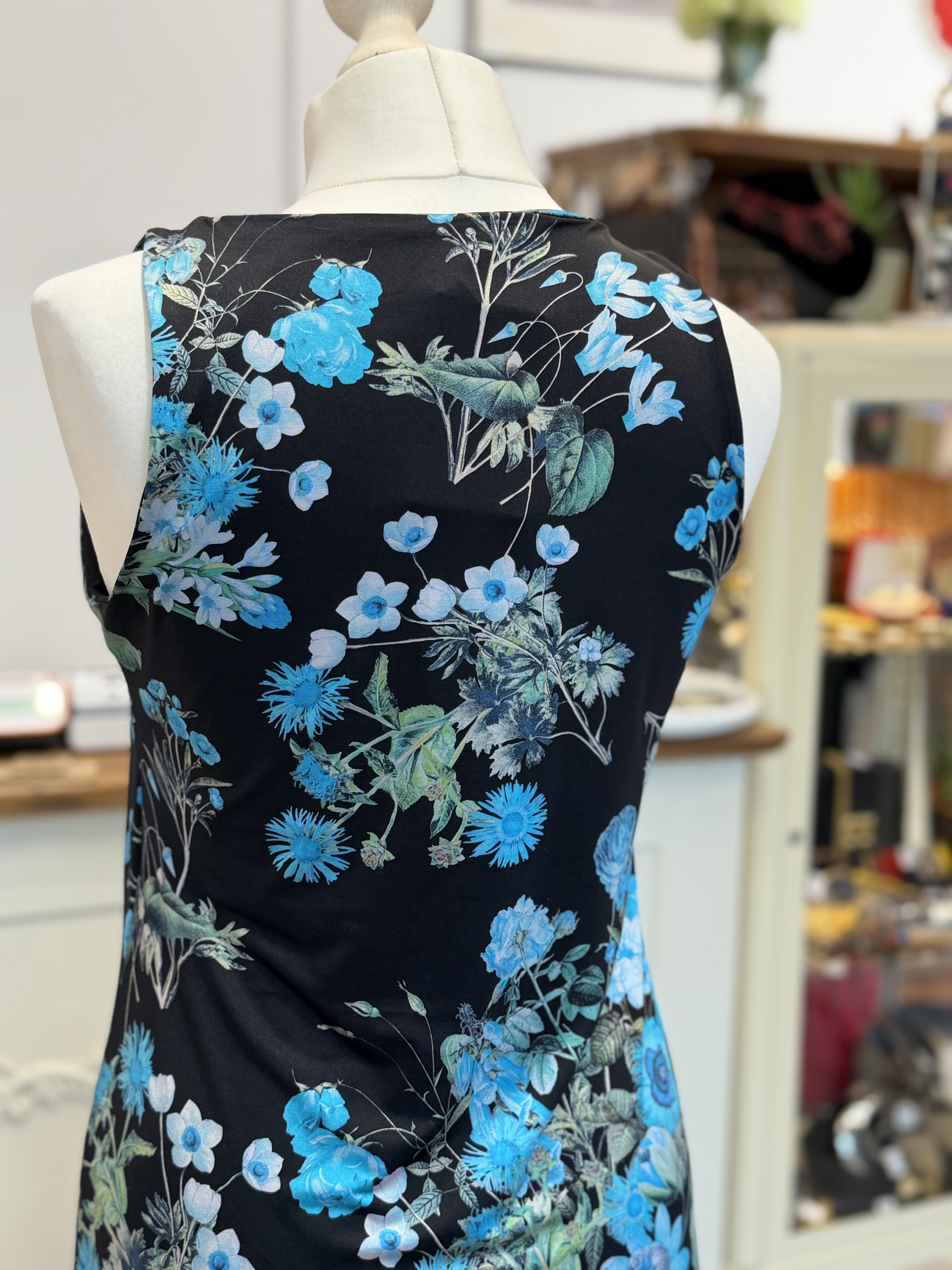 Blumarine Beachwear sukienka Made in Italy kwiatowy print kryształki L 46 (5)