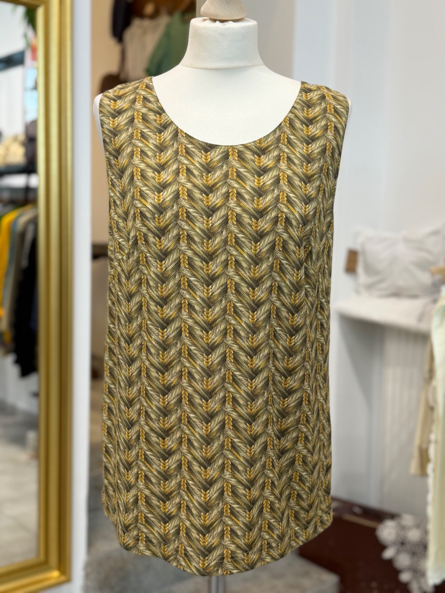 Luisa Spagnoli vintage bluzka Made in Italy kłosy L XL