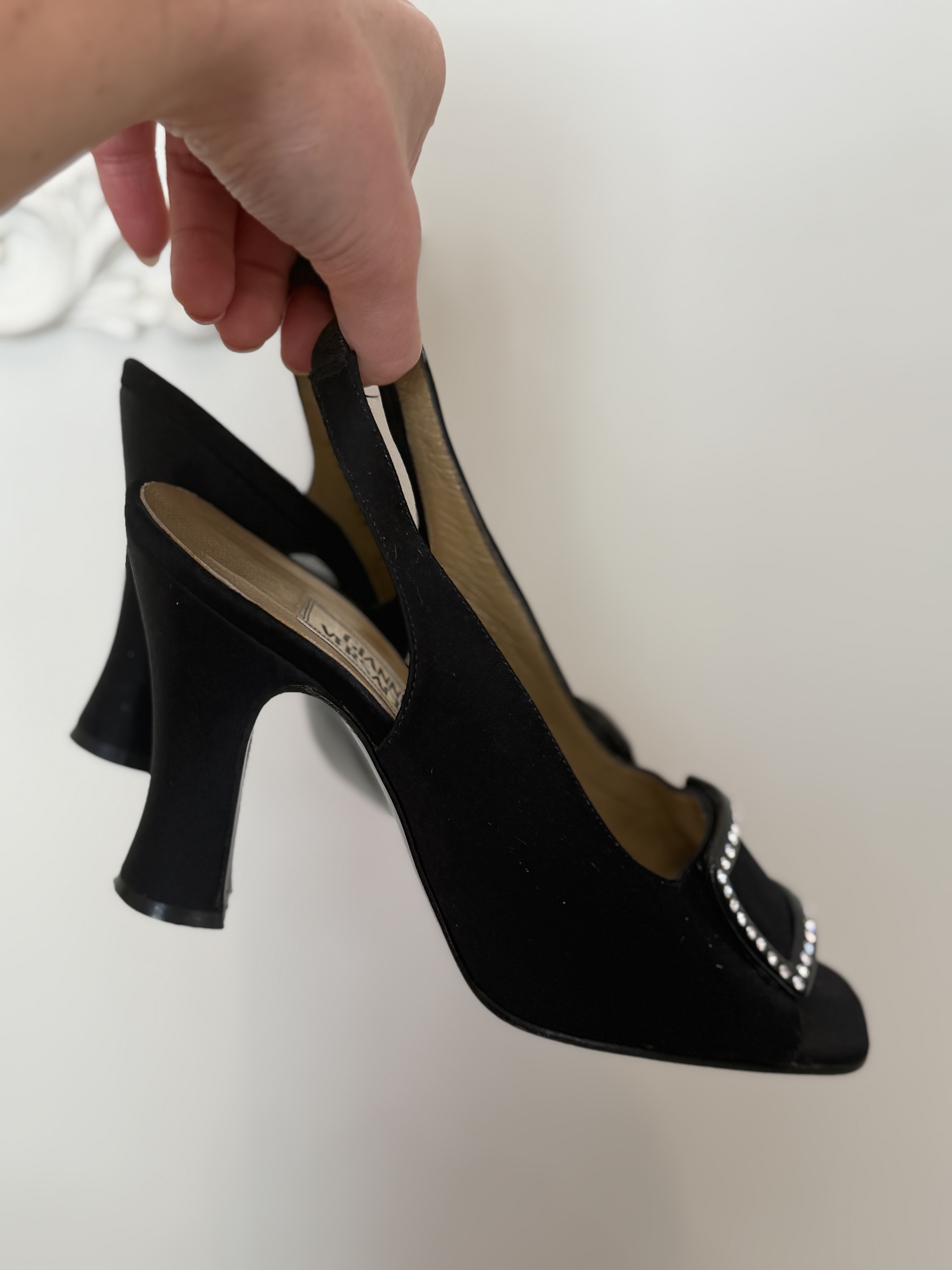 Gianni Versace Runway 1996 vintage buty z kryształami r. 37 (2)