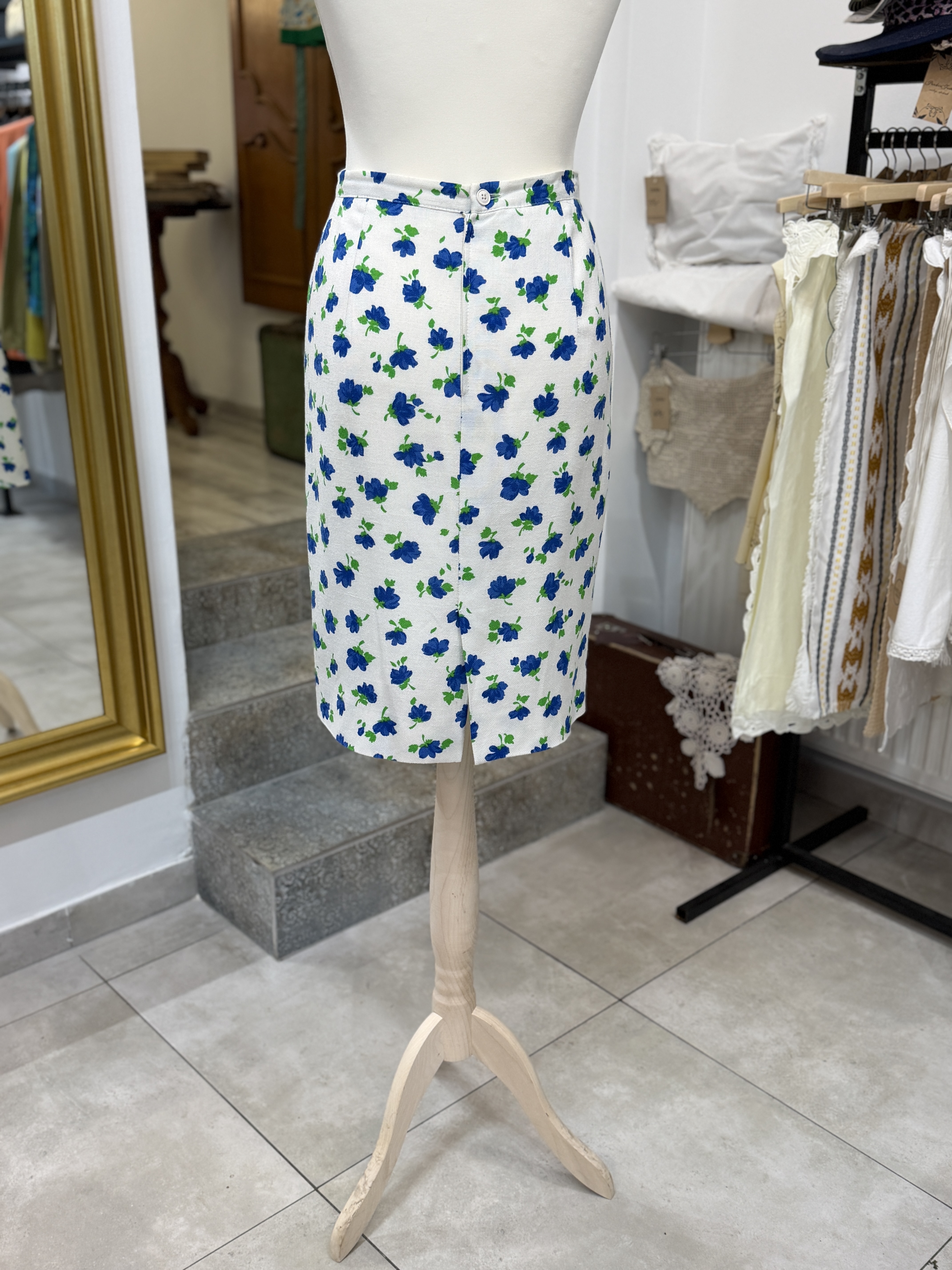 Luisa Spagnoli vintage spódnica ołówkowa w kwiaty Made in Italy L (7)
