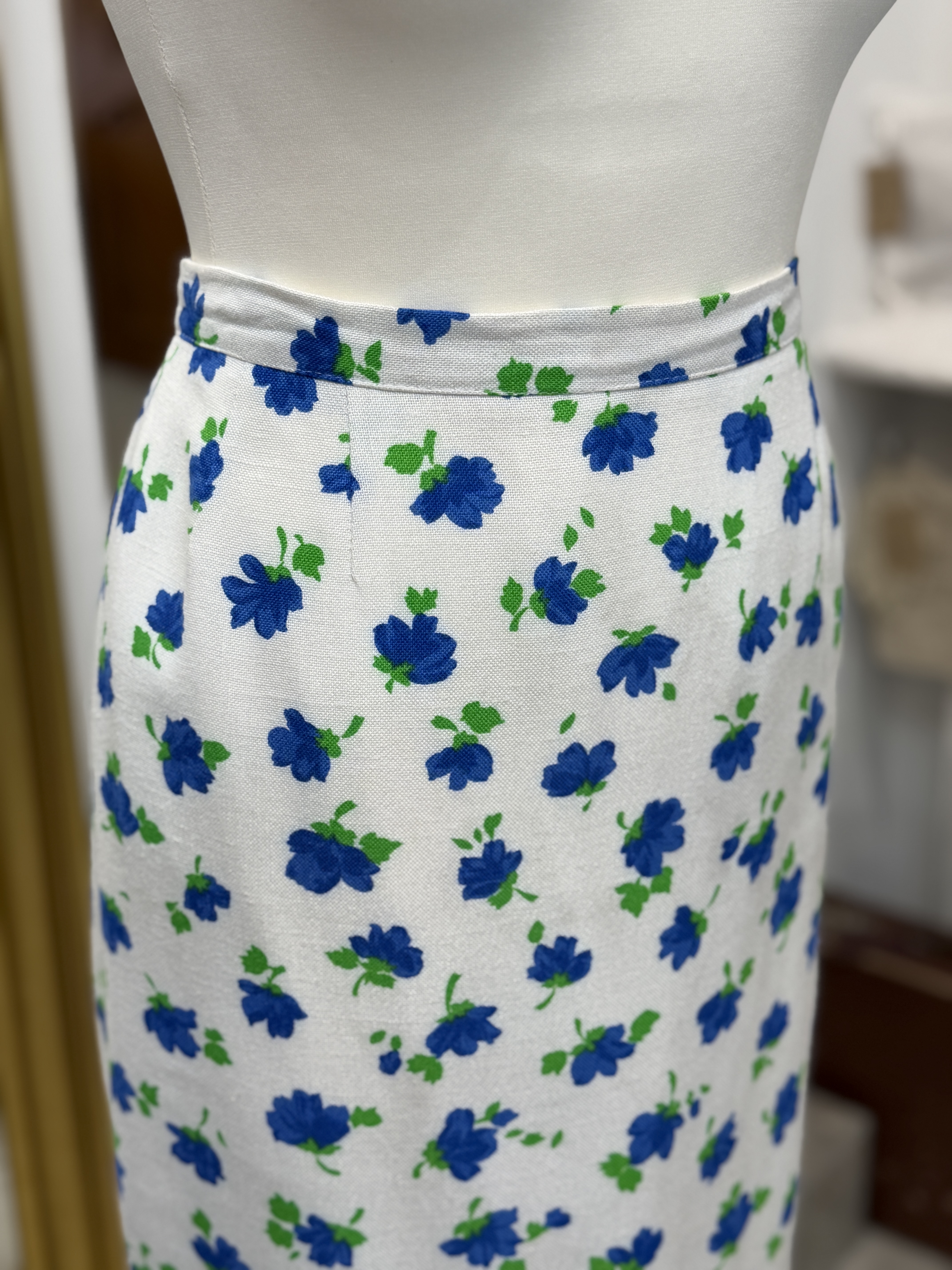 Luisa Spagnoli vintage spódnica ołówkowa w kwiaty Made in Italy L (3)