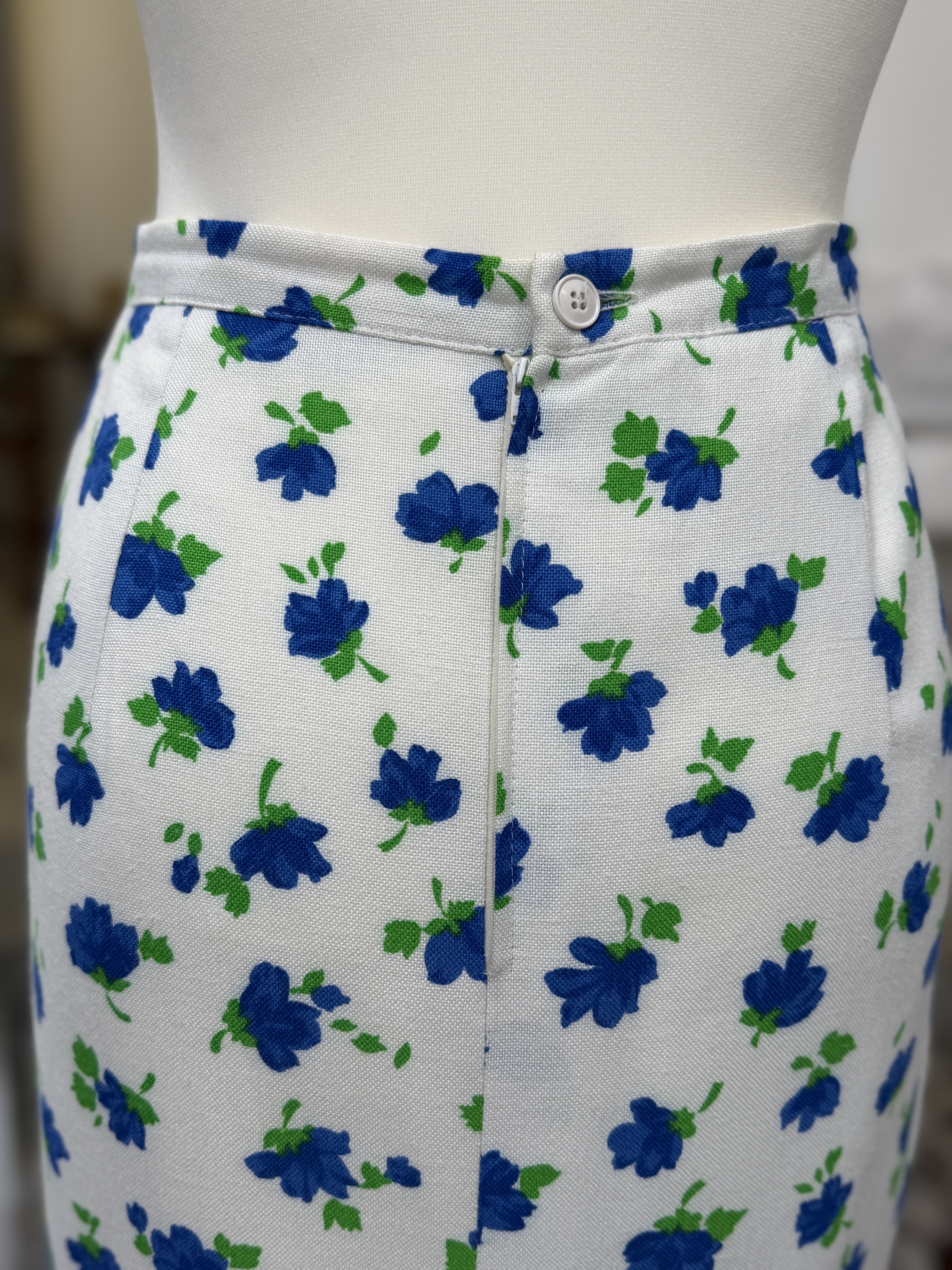 Luisa Spagnoli vintage spódnica ołówkowa w kwiaty Made in Italy L (6)