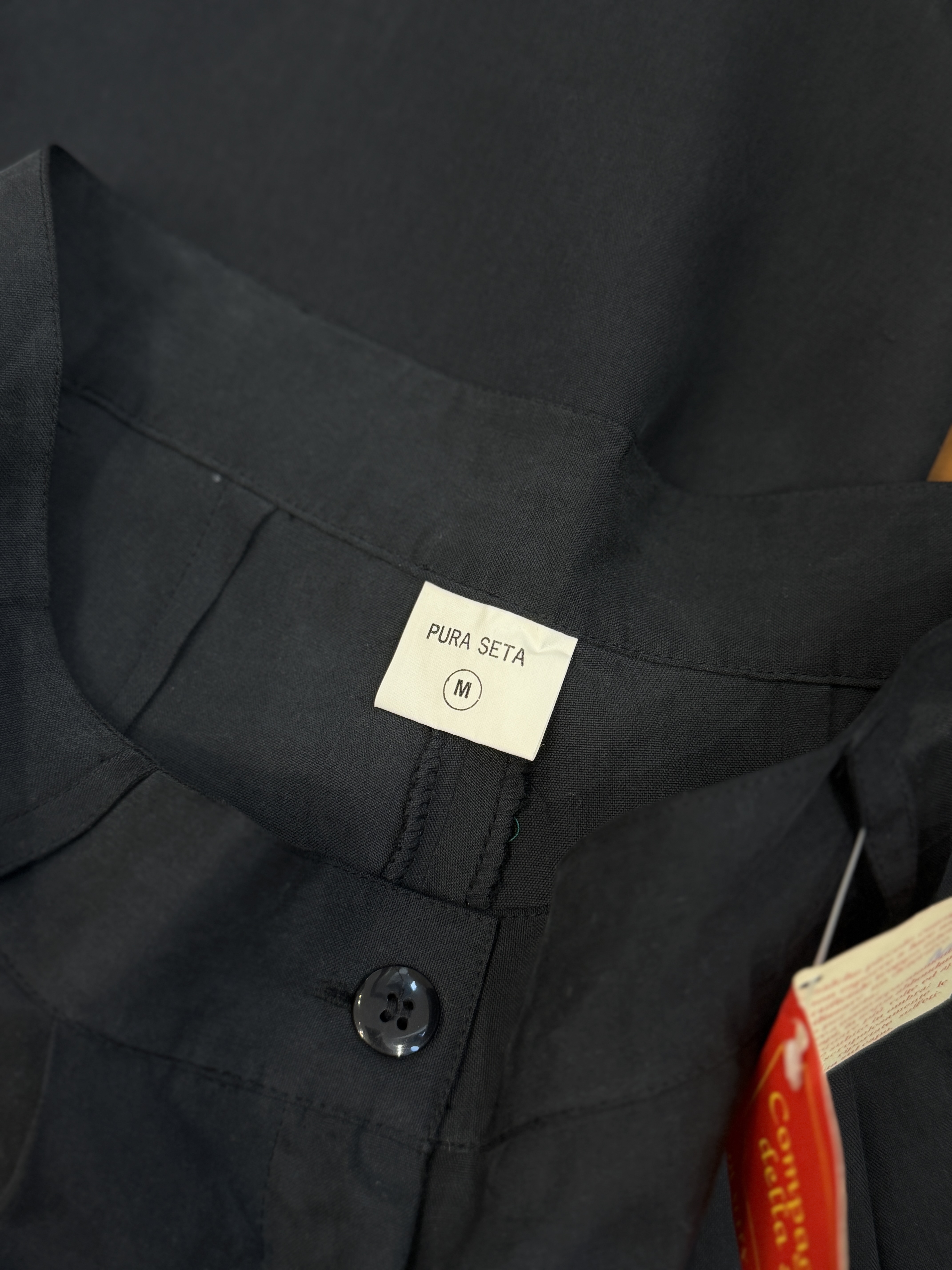 Vintage spodnie 100% jedwab wysoki stan Made in Italy nowe z metką M (3)