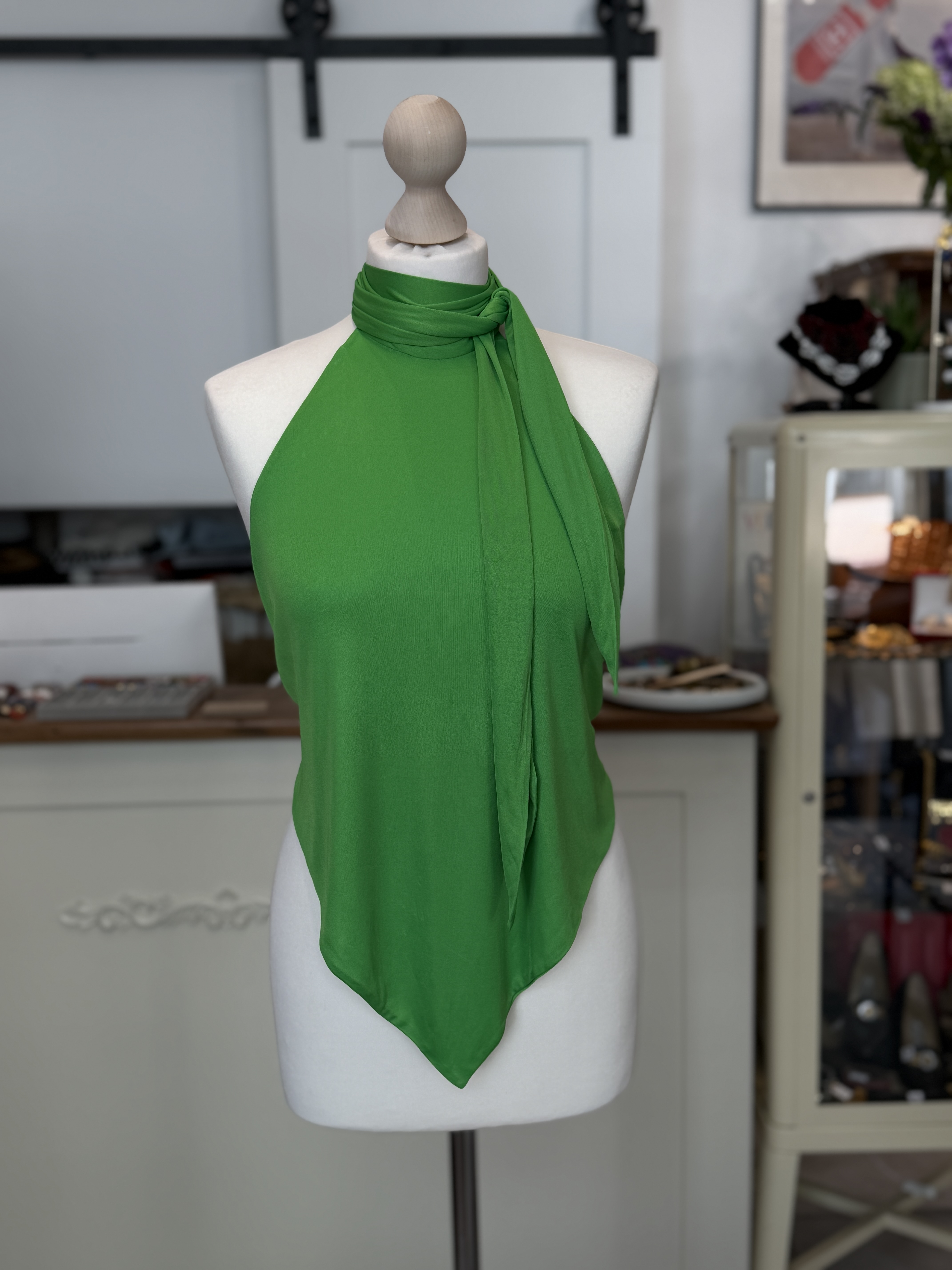 Gianni Versace Couture vintage top SS 2000 Y2K z charmsami IT 40