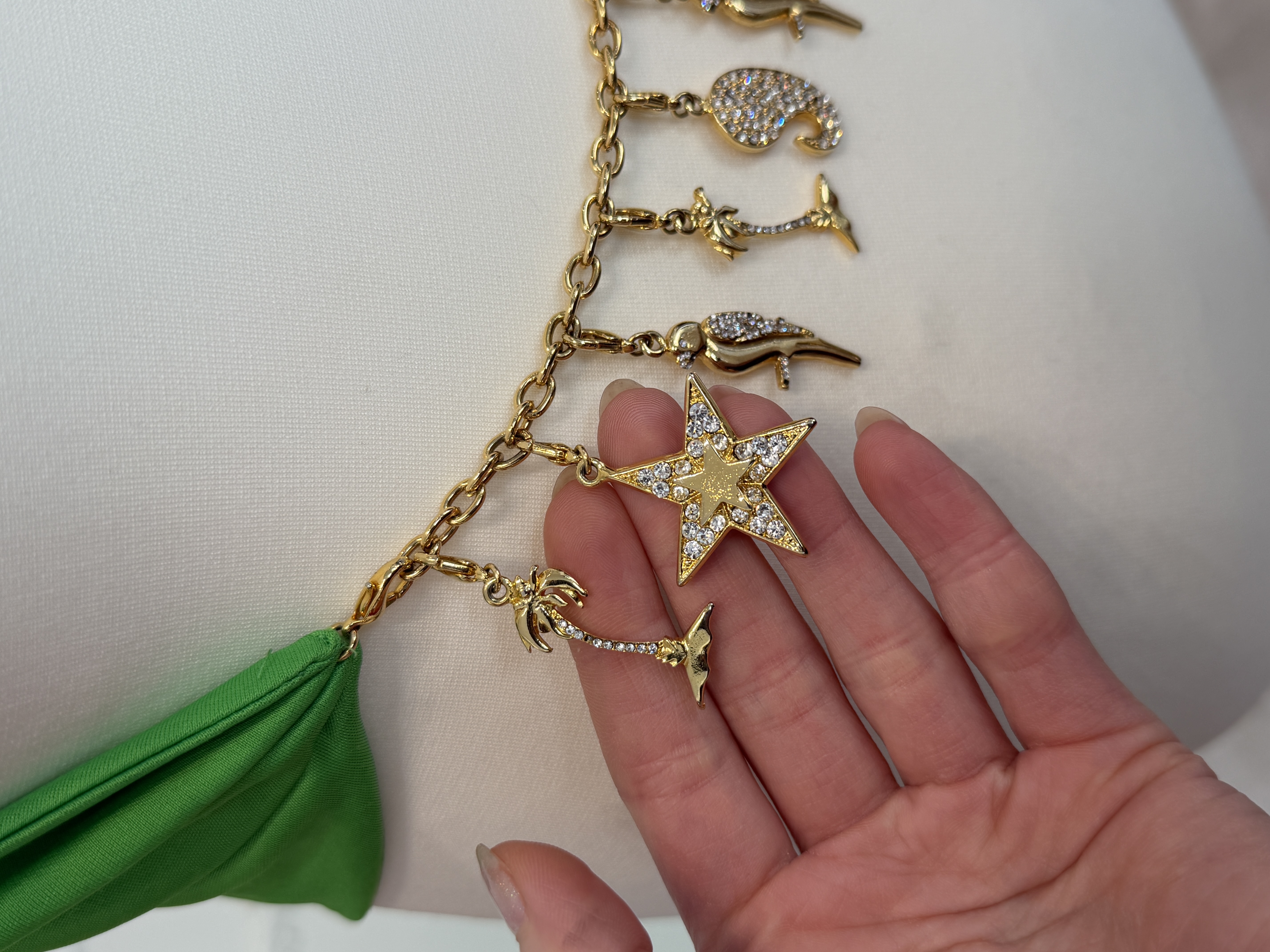 Gianni Versace Couture vintage top SS 2000 Y2K z charmsami IT 40 (5)